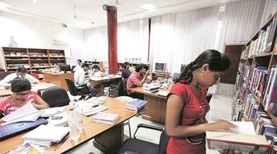 chandigarh colleges, panjab university, chandigarh library, sector 34 library, e library, chandigarh e library, indian express chandigarh