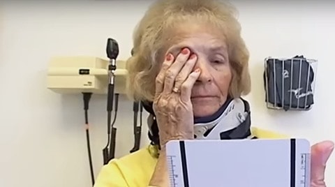 miracle, blind woman regains sight, blind woman can see again, true miracle, Mary Ann Franco, odd news, blind woman can see after fall,
