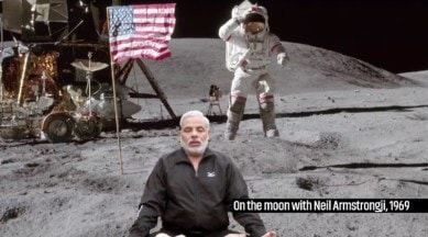 Watch: Spoof video superimposes PM Modi on iconic photos — from Dandi March  to the moon landing — and it's hilarious | Trending News,The Indian Express