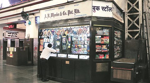 station mumbai railway bookstore local train indian stand loyal customers heritage howrah wheeler central indianexpress