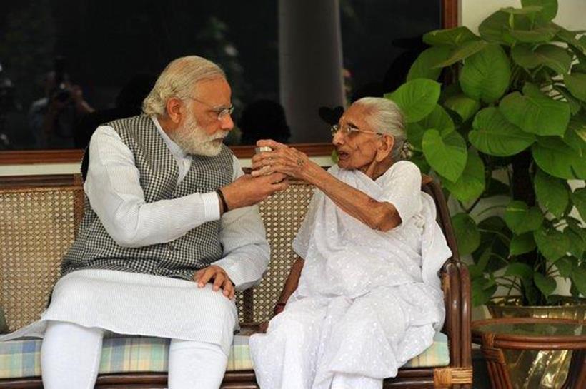 Narendra Modi, Narendra Modi twitter, Narendra Modi twitter pictures, Heeraben Modi, narendra modi mother, PM modi, PM modi mother, india news