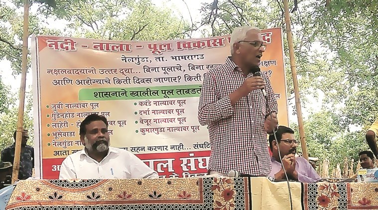 Activists of Bhumkaal Sangathan, an organisation spearheading an anti-Naxal movement in Gadchiroli, demanded building of bridges and laying of roads. Express