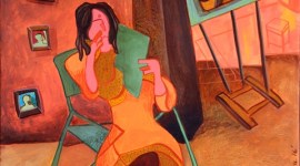 interactive art, classical art, 14th art carnival, All India Fine Arts and Crafts Society