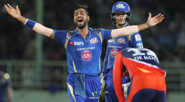 mi vs dd, mi vs dd 2016, krunal pandya, pandya, dd vs mi, ipl 2016, ipl, mumbai Indians, MI, Mumbai, indian premier league, ipl points table, ipl table, ipl points, cricket news, cricket