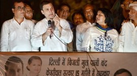 Rahul Gandhi, NDA government, Mashal Julus, torch rally, delhi torch rally, Delhi, delhi water shortage, water shortage, Arvind Kejriwal, AAP, india news