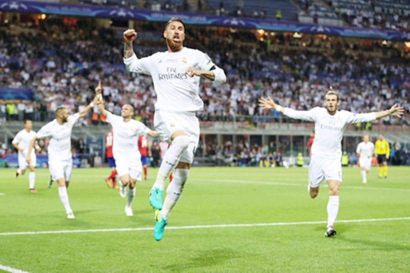 Sergio Ramos, Ramos, Real Madrid, Real Madrid Champions League, Real Madrid Atletico Madrid Champions League, Real Madrid photos, Real Madrid Champions League photos, RM celebrations, RM photos, RM vs ATM UCL, football photos