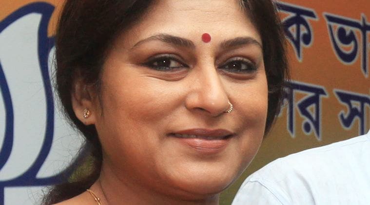 Actor-turned-BJP leader Rupa Ganguly. Express FILE photo by Partha Paul. Kolkata.09.04.15