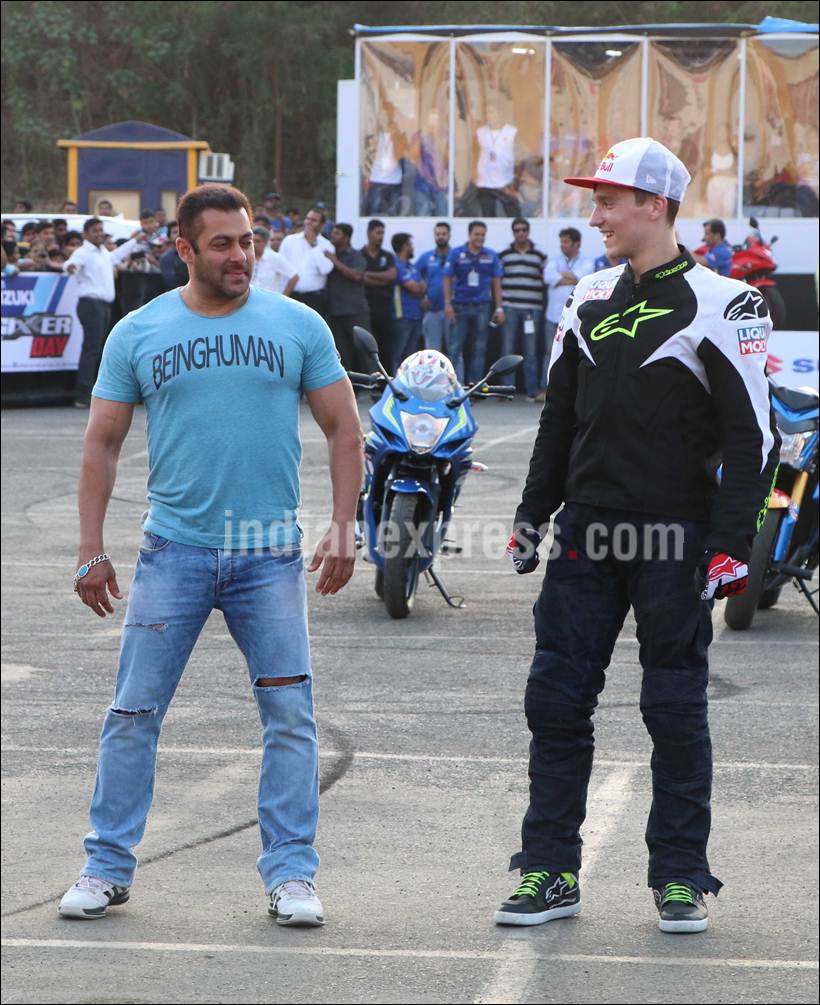 Salman Khan, Salman Khan photos, Zareen Khan, Zareen Khan song, Zareen Khan song launch, Zareen Khan photos, Salman Khan bike, Salman Khan news, entertainment photos