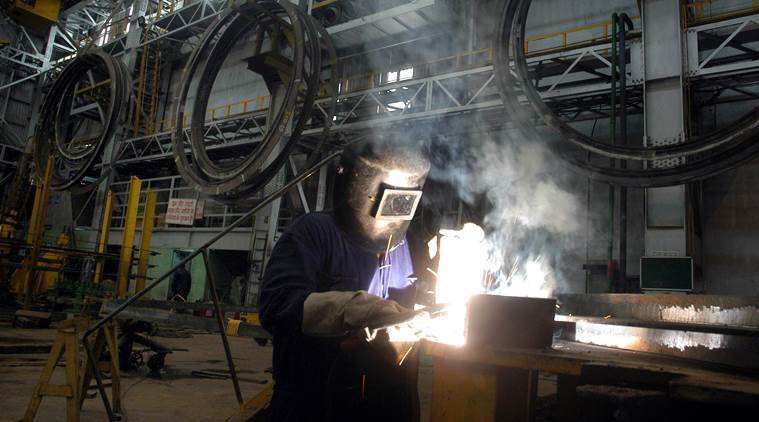 The Scorpene Submarine is being built at Mumbai's backyard at Mazagon Dock Limited; the albacore shaped hull is ideal for silent operations and has over 150 welders and set of officers and engineers working on the project since May 2006. The contract estimated to be around $3.5 billion was signed at the defence Ministry by representatives of the Indian and French government. (Source: Express photo by Vasant Prabhu)