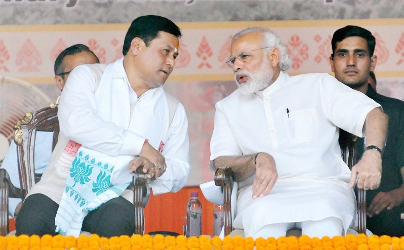 Sonowal, Sarbananda Sonowal,Assam, Assam CM, Assam CM Sarbananda Sonowal, Assam CM swearing in, Assam swearing in , Narendra Modi, Modi, Modi Assam, BJP Assam, BJP