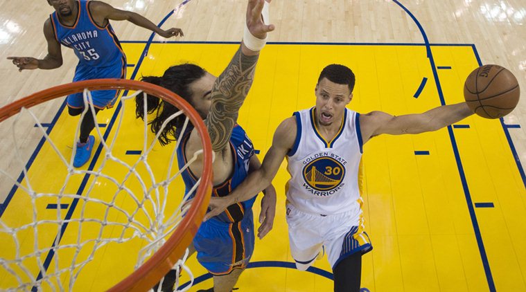 NBA, Western Conference finals Game Two, Western Conference finals, Stephen Curry, Golden State vs Oklahoma City, Oklahoma City vs Golden State, Curry, Stephen Curry basket, Stephen Curry score, Curry score, NBA, Basketball