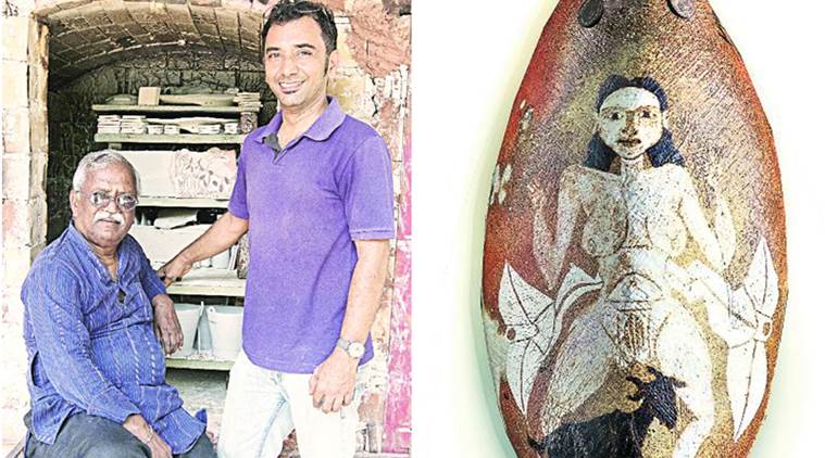 clay, clay art, clay work, pottery, Mandala Pottery, Laxma Goud, ceramicist Adil Writer, Adil Writer, Pundole Art Gallery, art exhibition, mumbai news