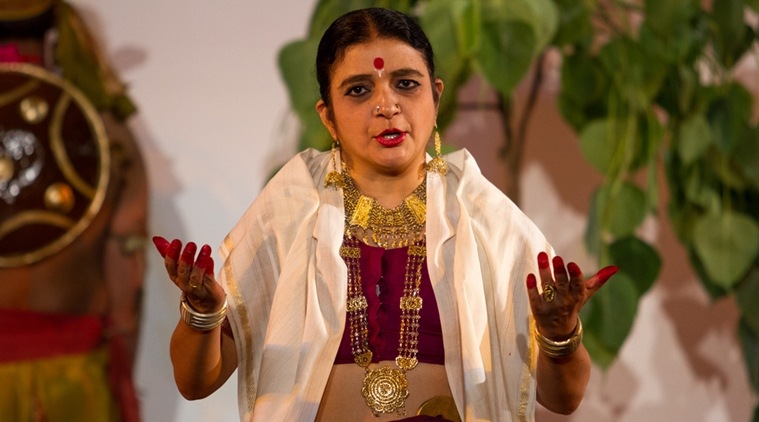Centre Stage: Nageen Tanvir as the queen in Charandas Chor, performed at the Zohra Segal Festival of the Arts in Delhi last month.