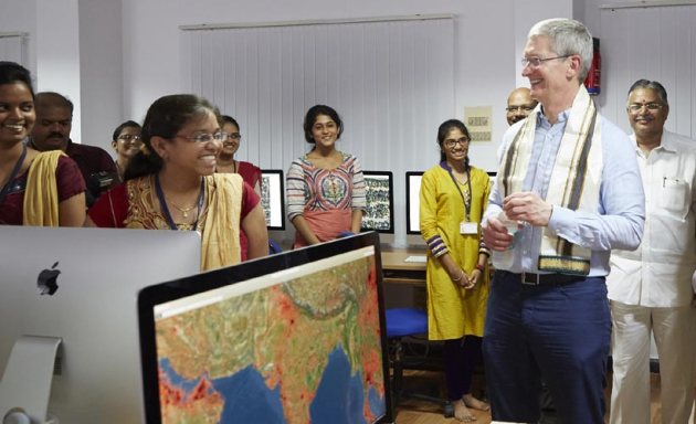 Apple, Apple CEO Tim Cook, Tim Cook PM Modi, Tim Cook Meets PM Modi, Narendra Modi, PM Modi meets Apple CEO, Tim Cook in India, Tim Cook in India top photos, Tim Cook in Hyderabad, Tim Cook India, technology, technology news