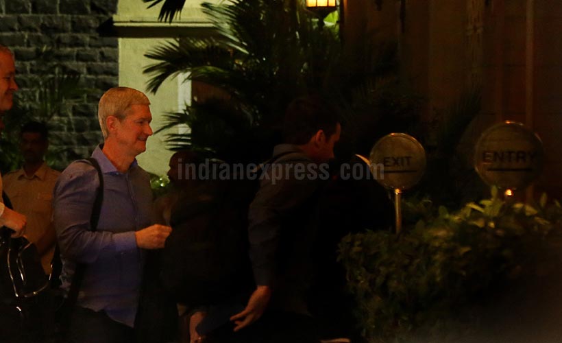 Apple, Tim Cook, Apple CEO Tim Cook, Tim Cook India visit, Tim Cook India visit, Tim Cook in India, Tim Cook visit, Tim Cook Mumbai, Tim Cook India exclusive pictures, Tim Cook india hyderabad, India development centre, India new iphone, technology, technology news