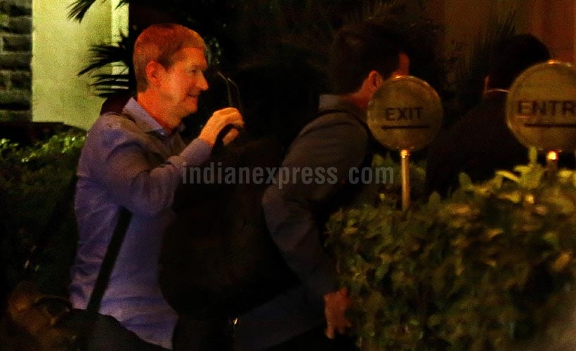 Apple, Tim Cook, Apple CEO Tim Cook, Tim Cook India visit, Tim Cook India visit, Tim Cook in India, Tim Cook visit, Tim Cook Mumbai, Tim Cook India exclusive pictures, Tim Cook india hyderabad, India development centre, India new iphone, technology, technology news