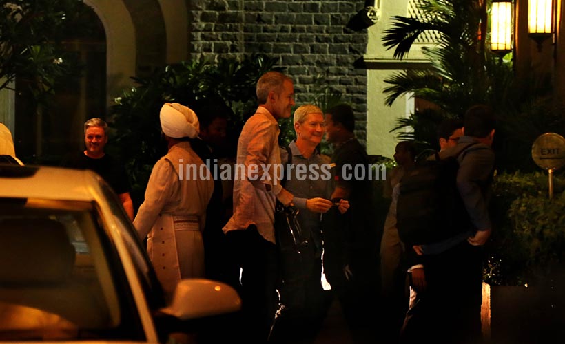 Apple, Apple CEO Tim Cook, Tim Cook India visit, Tim Cook India visit, Tim Cook in India, Tim Cook visit, Tim Cook Mumbai, Tim Cook India exclusive pictures, Tim Cook india hyderabad, India development centre, India new iphone, technology, technology news