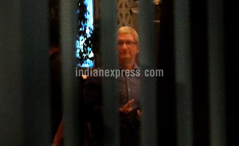 Apple, Tim Cook, Apple CEO Tim Cook, Tim Cook India visit, Tim Cook India visit, Tim Cook in India, Tim Cook visit, Tim Cook Mumbai, Tim Cook India exclusive pictures, Tim Cook india hyderabad, India development centre, India new iphone, technology, technology news