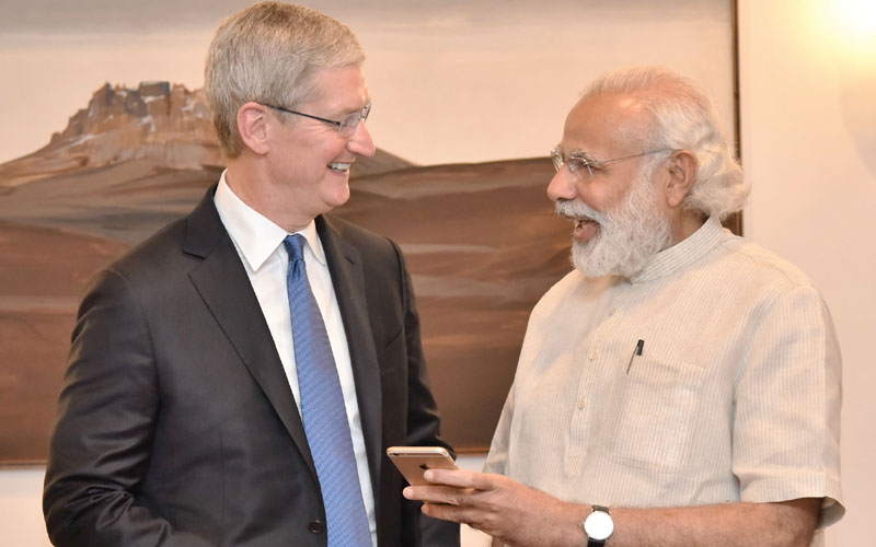 Apple, Apple CEO, Tim Cook, Tim Cook in India, Tim Cook India, Apple Hyderabad Maps office, Apple Bengaluru office, Tim Cook Top announcements, Tim Cook PM Modi, Apple CEO top news, technology, technology news