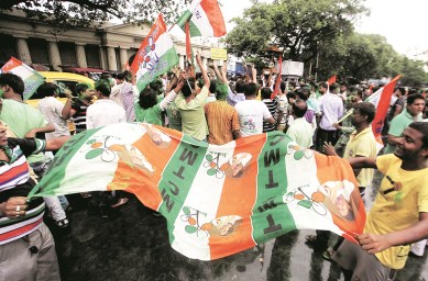 TMC, west bengal election, election result, TMC victory, mamata banerjee, TMC supporters, TMC celebrations, TMC victory celerations