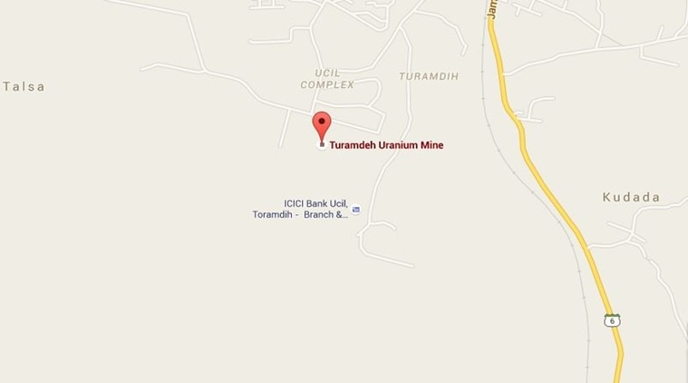 According to officials, the incident occurred at Turamdih mines of UCIL, located nearly 23 km from Jamshedpur headquarters at around noon. (Source: Google Maps)