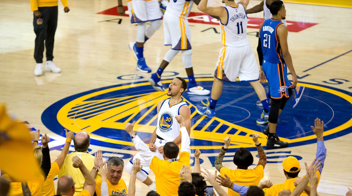 Golden State Warriors Win Western Conference Finals In Game 7 Against Oklahoma City Thunder Sports News The Indian Express