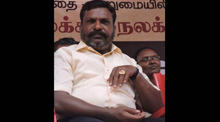 VCK chief Thol Thirumavalavan. 