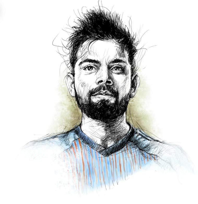 Virat Kohli Drawing Easy🔥 Virat Kohli Jersey Drawing🔥 Cricket Drawing🔥 # drawing #viratkohli - YouTube