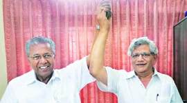 pinarayi vijayan, sitaram yechury, kerala cm, elections 2016, election results 2016, ldf, ldf kerala, india news