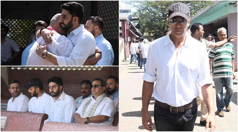 Vikas Mohan, Vikas Mohan funeral, Vikas Mohan funeral pics, Vikas Mohan funeral photos, akshay kumar, akshay kumar at Vikas Mohan funeral, abhishek bachchan, riteish deshmukh, Vikas Mohan pics