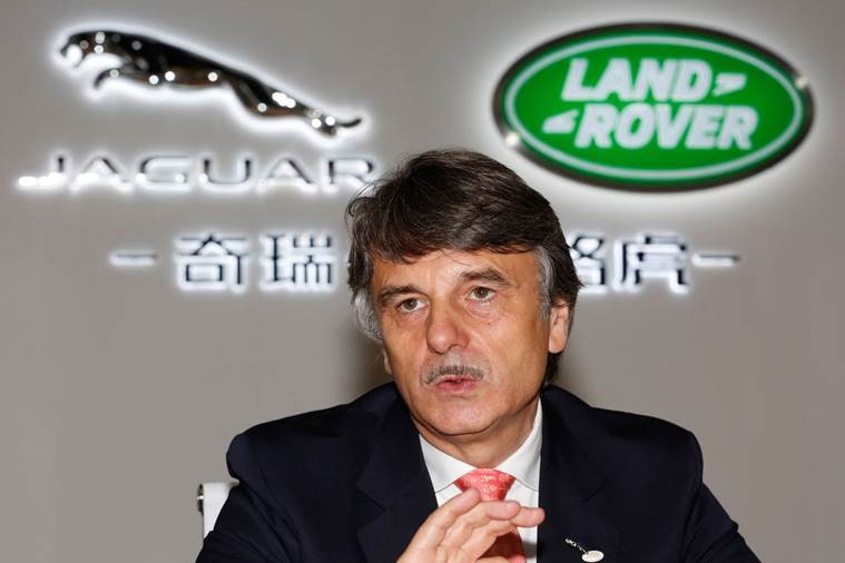 Chief Executive Officer of Jaguar Land Rover Dr Ralf Speth speaks at media round table before the Chery Jaguar Land Rover plant opening ceremony in Changshu, Jiangsu province, China October 21, 2014. REUTERS/Aly Song/File photo