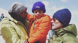 Ajay Devgn, Ajay Devgn son, Kajol, Yug, Ajay Devgn Kajol, Ajay Devgn yug, Ajay Devgn family, Ajay Devgn holiday, Ajay Devgn shivaay, Ajay Devgn bulgaria, Ajay Devgn balkan mountains, Entertainment news