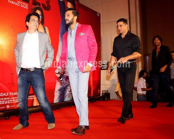 Akshay Kumar, Abhishek Bachchan, Riteish Deshmukh celebrate Housefull 3