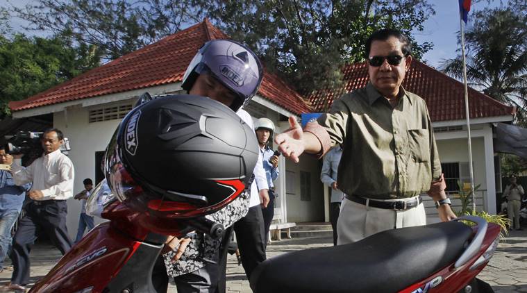 Cambodia, Cambodia PM scooter, Cambodia PM fined, Cambodia PM fine, Cambodia PM penalised