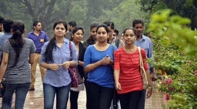 Fresher students during New Session of SD College in Sector 32 of Chandigarh on Monday, July 20 2015. Express Photo by Sahil Walia
