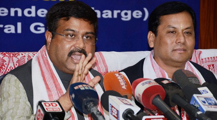 assam, assam Oilfields, agp protests, Union Petroleum Minister Dharmendra Pradhan,sarbananda sonowal, sonowal cabinet, Brindaban goswami, india news, latest news