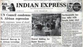 south africa, united nations, bangla army chief, Beirut Evacuation, sanjay gandhi, indian express, india emergency, indian emergency press gag,