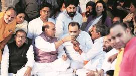 giri 480 ndmc, murder of ndmc official, Maheish Girri, arvind kejriwal, aap, Maheish Girri protest, Maheish Girri hunger strike, hunger strike, jantar mantar, indian express news, india news