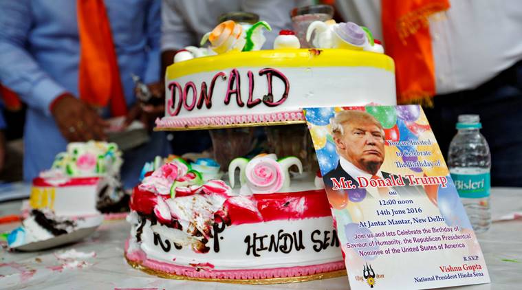 Hindu Sena To Celebrate 71st Birthday Of Donald Trump The Saviour Of Humanity India News The Indian Express