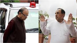 arun jaitley, Subramanian Swamy, swamy attack jaitley, swamy jaitley clothes remark, bjp, swamy bjp, bjp swamy tiff, swamy rajan row, swamy arvind Subramanian, india news, latest news, swamy jaitley news,