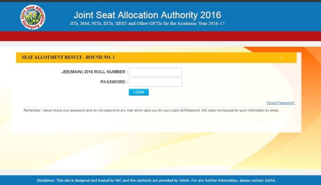 josaa, josaa 2016, jee main, josaa.nic.in, iit jee, jee result, joint seat allocation authority, josaa allotment, josaa seat allocation, josaa 2016, jee main allotment, jee main seat allocation, allotment, seat allotment