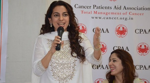450px x 250px - Juhi Chawla visits young cancer patients | Entertainment News,The Indian  Express