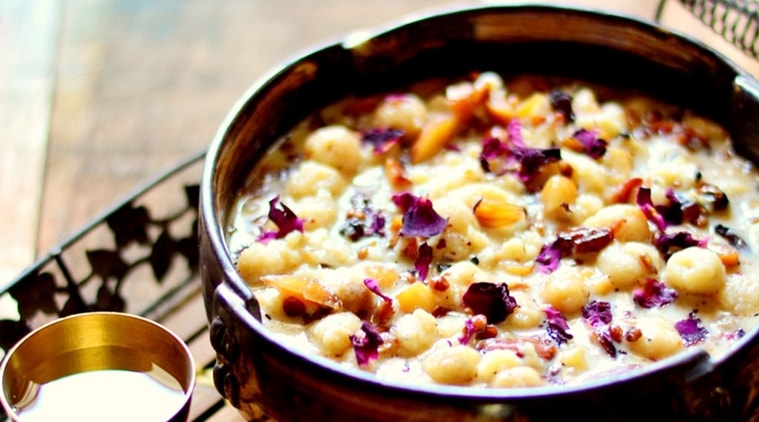 The fox nut or makhana is what makes this kheer special. (Photo: Spoon Fork And Food)