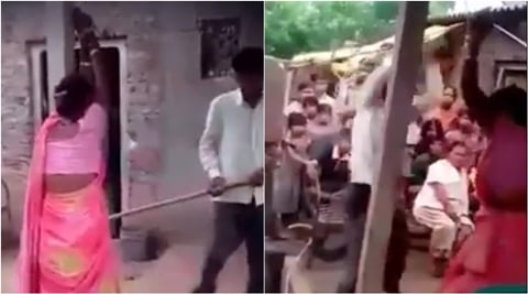 Disturbing video of man beating his wife, пїЅher loverпїЅ goes viral ... image
