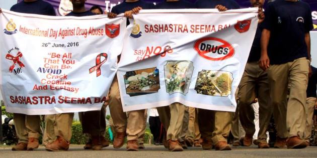 International Drug Abuse Day, International Day against Drug Abuse and Illicit Trafficking, 26th June, international drug abuse day march, march at india gate, march against drug abuse at india gate, drug abuse march at india gate, drug abuse youth march, india gate march, delhi news, ncr news