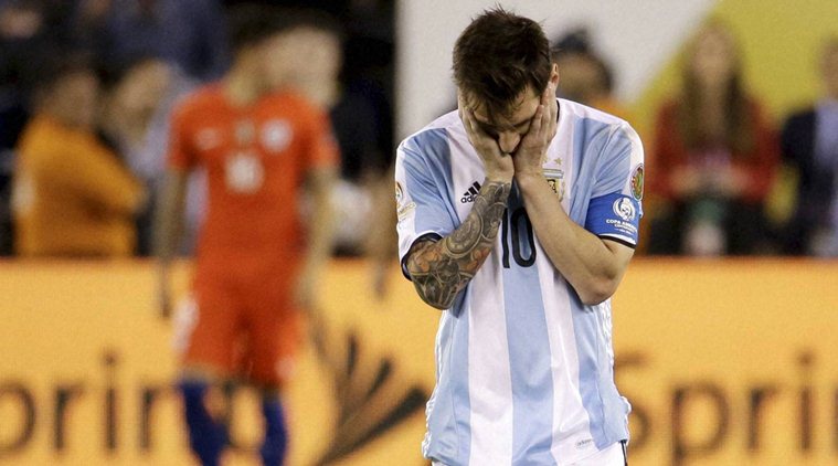 Lionel Messi In Tears After Copa America 2016 Final Loss To Chile Watch Video Football News 0988