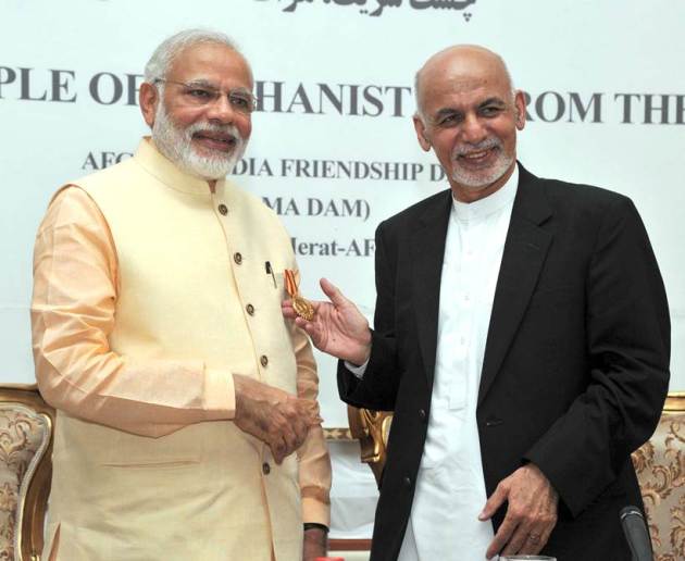 narendra modi, afghanistan, salma dam, narendra modi afghanistan, modi afghnaistan, modi salma dam, modi afghanistan visist, ashraf ghani, modi afghanistan civilian award, modi afghanistan photos, modi five nation tour, india afghanistan friendship dam, india news, afghanistan news, world news, modi news, salma dam photos, modi photos, latest news