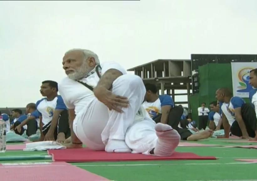 international yoga day, yoga day, pm modi yoga, narendra modi, narendra modi international yoga day, international yoga day speech, narendra modi speech, chandigarh yoga day, modi chandigarh speech, modi does yoga, india news