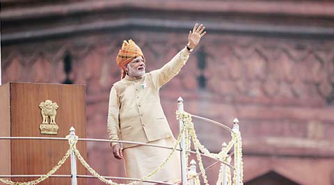Modi Hand Folded Reshaped by the invisible hand | The Indian Express