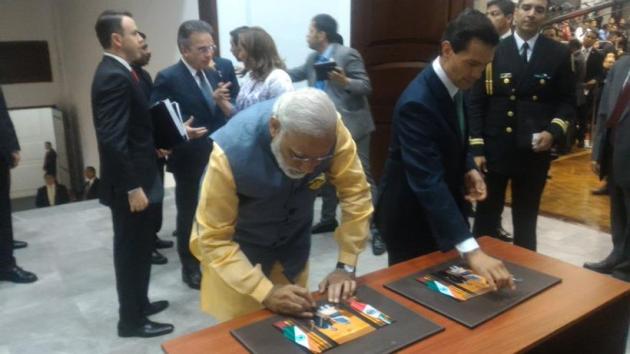 Modi, Narendra Modi, Modi Mexico, India, Nuclear Suppliers group, NSG, Mexico Modi, Enrique Peaa Nieto, NSG, Nuclear Suppliers Group, Los Pinos, india news, mexico news, modi five nation tour, modi news, modi mexico photos, latest news
